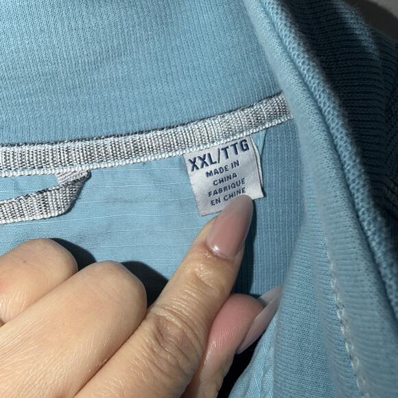 Tommy Bahama Tobago Bay Half Zip Size XXL Light Blue Big Man T220818-B-BAL - Picture 3 of 8